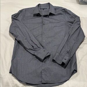 John Varvatos Men’s Gray Button-Up Shirt Size S